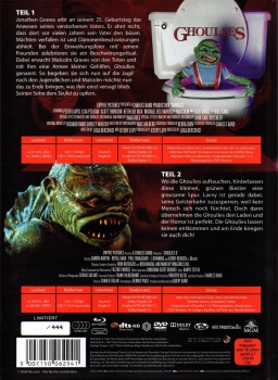 Ghoulies - Teil 1 & 2 - 4-Disc Limited Uncut Mediabook von NSM Records - Limitiert auf 444 Stück & nummeriert - DVD & Blu-ray - Neu & OVP